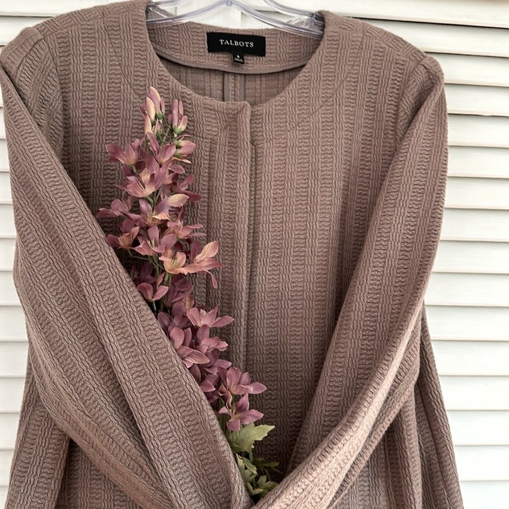 Talbots Taupe Jacket - 8